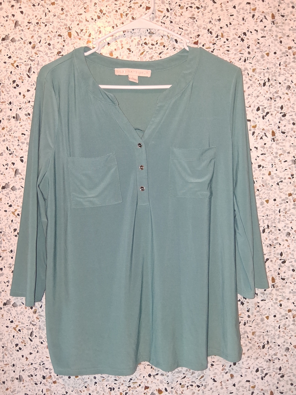 Women's Good Days Only Blouse Green Size Large